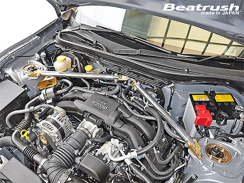 Beatrush Type-2 Front Tower Bars - Subaru BRZ & Scion FR-S